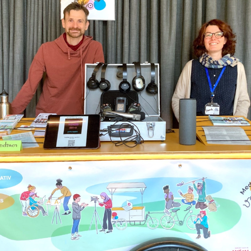 Mit dem Medienvelo in Freiburg unterwegs Mit dem Medienvelo in Freiburg unterwegs